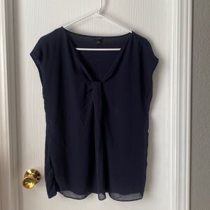 navy blue Ann Taylor blouse